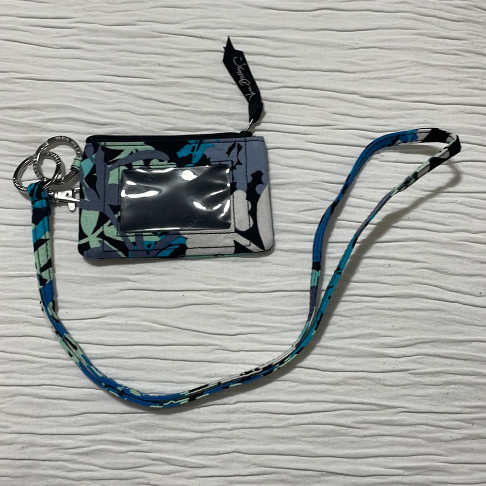 Vera Bradley zip id case and lanyard